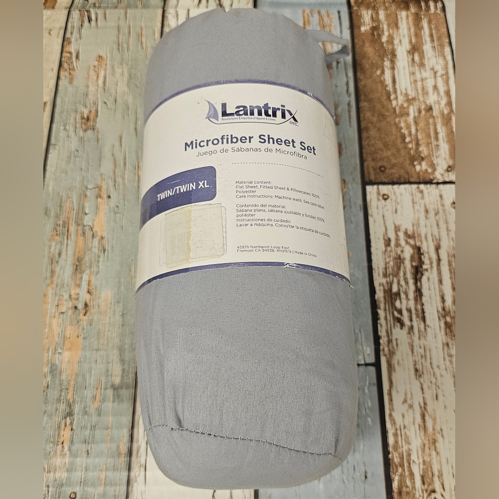 Gray Microfiber Sheet Set Twin XL